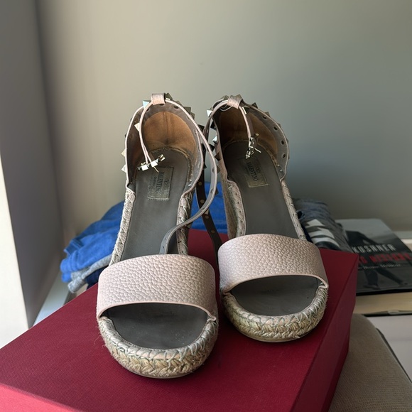 Valentino Rockstud Wedge Sandals - Picture 3 of 8